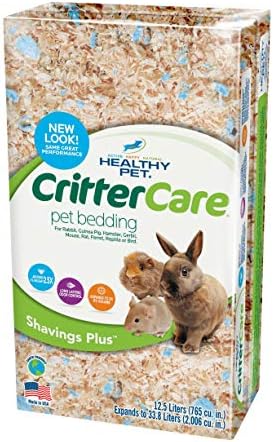 Critter Care Shavings Plus 4.4-Pound Animal Bedding, Small