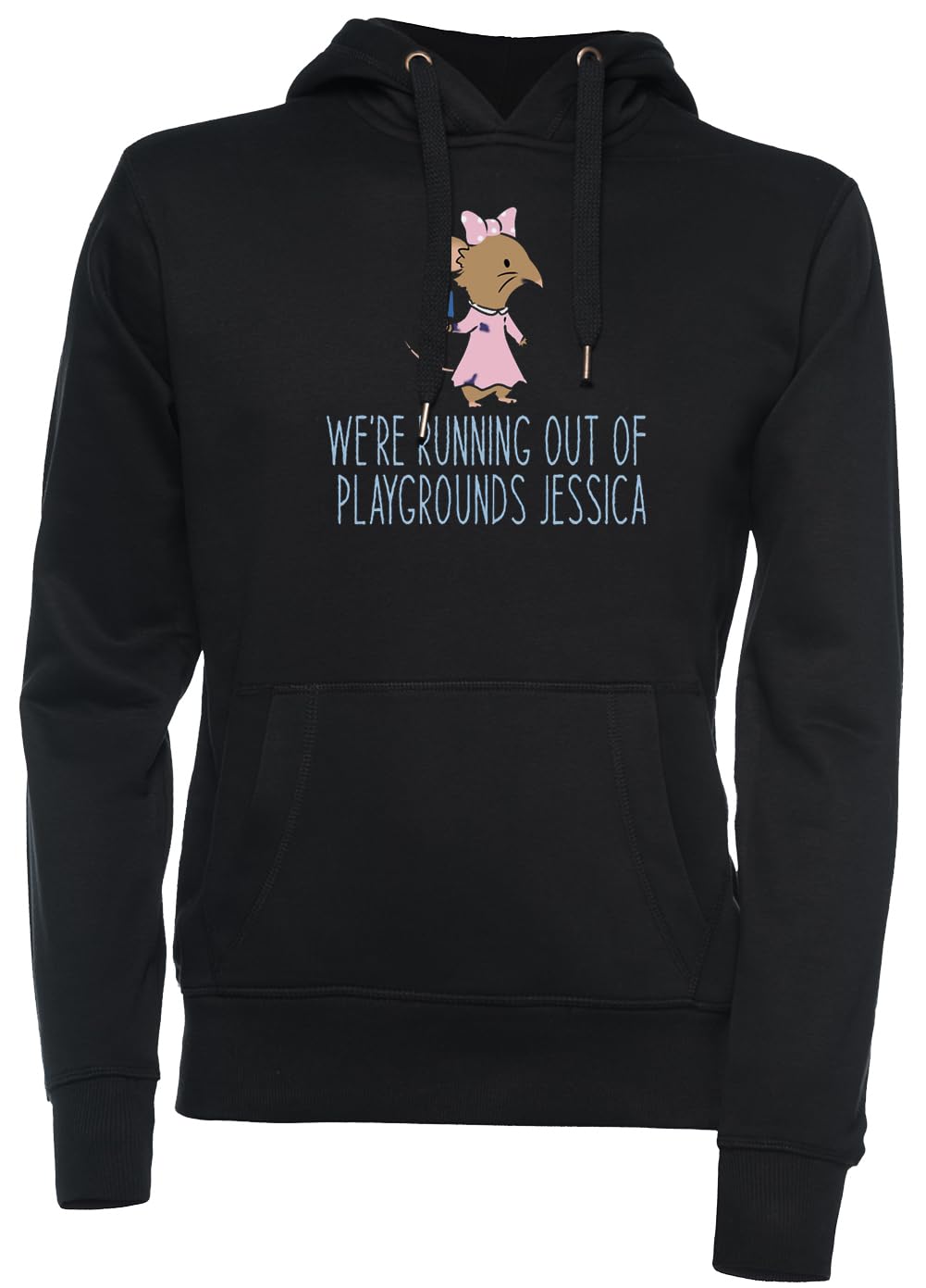 were Running out of Playgrounds Unisexo Sudadera con Capucha Negro