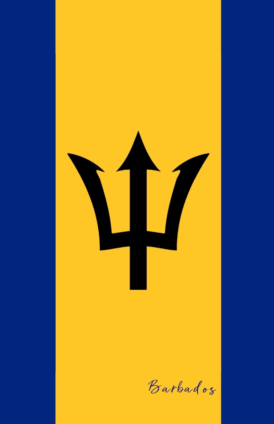 Barbados: Flag Notebook, Travel Journal to write in, College Ruled Journey Diary