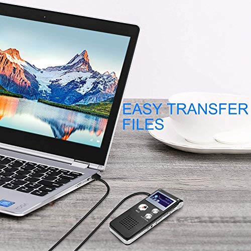 Gravador digital de 8 G KDRose ativado por voz, mini gravador de voz profissional, gravador de MP3 P