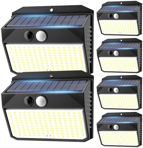Luz Solar Exterior, 150LED Luces Solares Con Sensor De Movimiento...