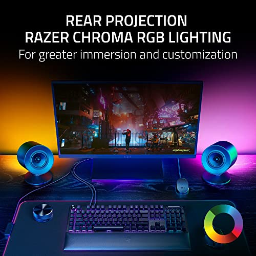 Razer Nommo V2 Pro - 2.1 PC Gaming Speakers: THX Spatial Audio - Projection Razer Chroma RGB - Full-Range Drivers - Wireless Subwoofer - Wireless Control Pod by Razer - Image 5