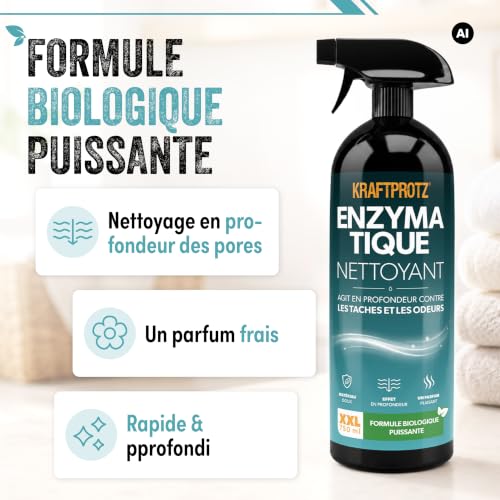 Spray Nettoyant Enzymatique 750 ml - Détachant Anti-Odeurs Biologique – vue 4