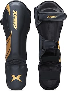 XPEED XP1806 Shin Pad/Shin Guard for Men and Women | Training Practice and Sports | Ultra Light Weight Shinguard with Ankl...