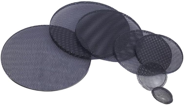 Speaker Fabric,Speaker Grill Cloth for 1"/2"/2.5"/3"/3.5"/4"/5"/6"/8" inch Speaker Conversion Net Cover Car Audio-Decorative Circle Metal Mesh Grille Protector 2pc (Color : A)