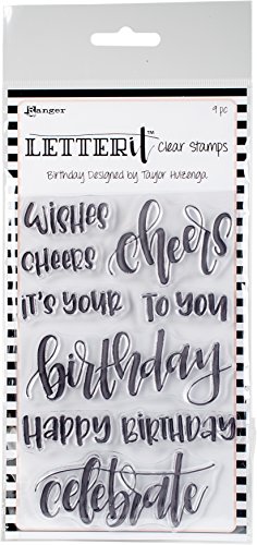 Ranger Letter It Clear Stamps, Birthday #TOP6