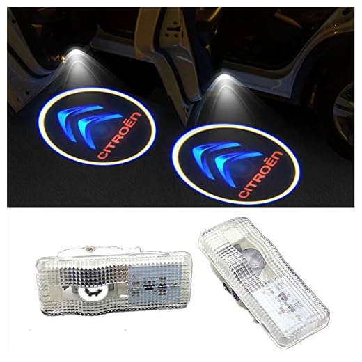 QJZoncuji Coche Logo LED Proyector luces puerta, 2 PC Coche LED Logo Puerta Iluminación