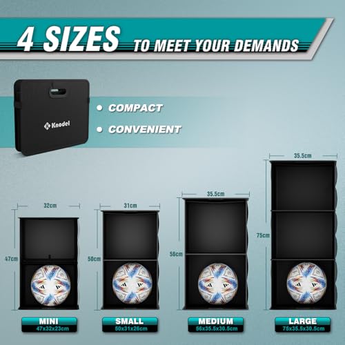 K KNODEL Organizador de maletero, almacenamiento plegable del maletero del automóvil, consolas y organizadores automotrices (Mini, Negro) - imagen 2