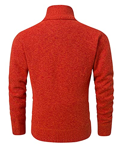 Image of Vcansion Men's Classic Cardigan Sweaters Stand Collar Slim Fit Casual Knitted Sweater