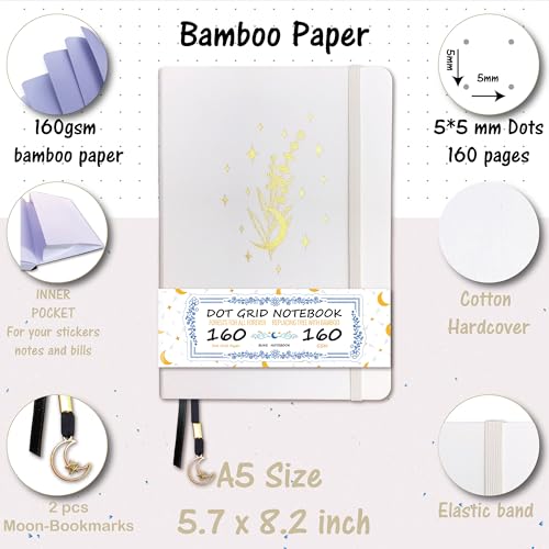 Cuaderno Punteado de Regalo BUKE A5 Elegante con Caja Protectora 4