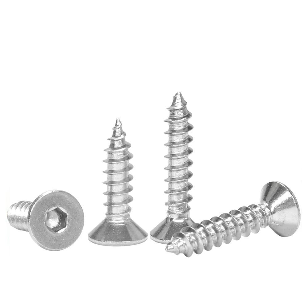Vi Autofilettanti A Testa Esagonale A Testa Piatta M5 In Acciaio Inossidabile 100pcs 410 - 10