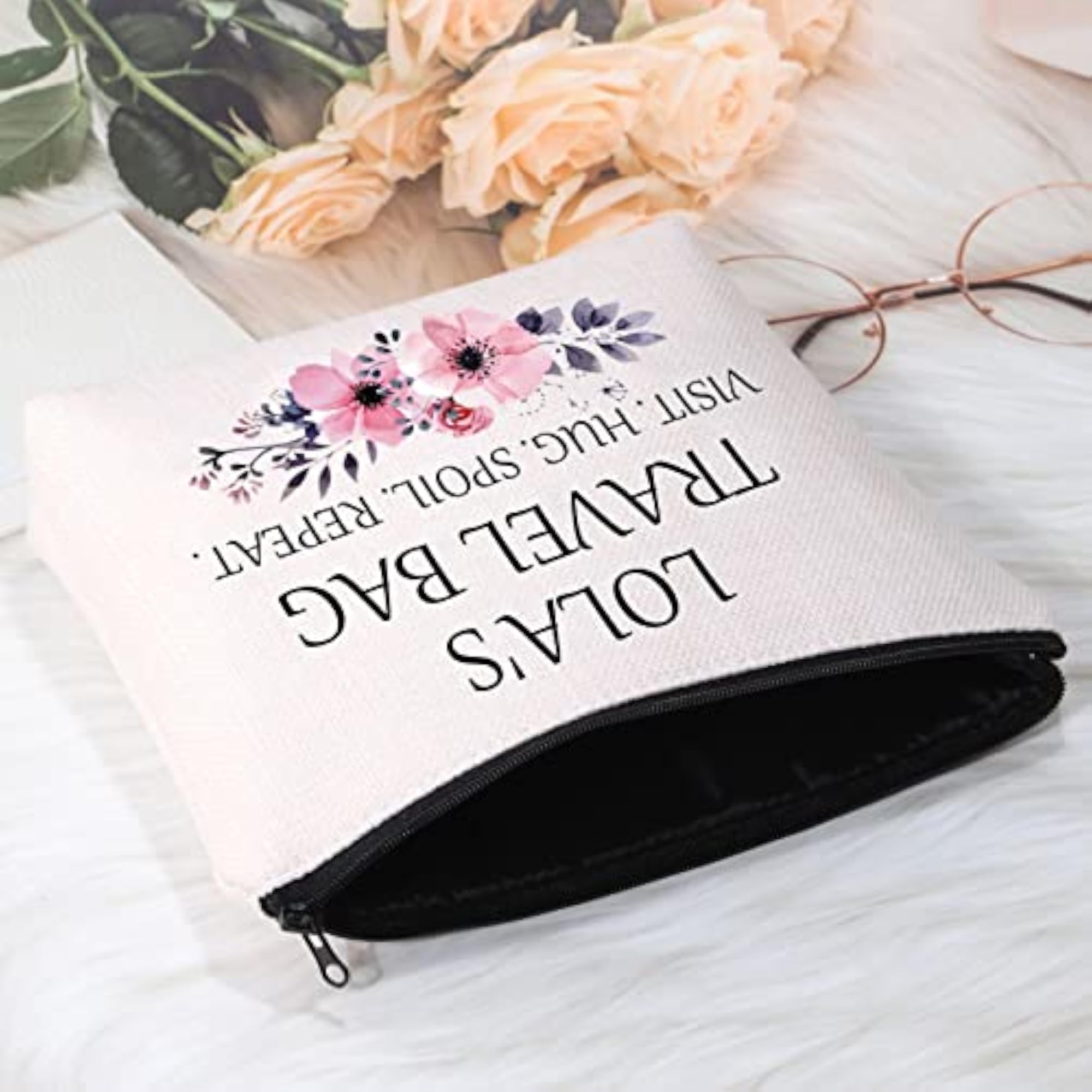 Lola Gift Travel Cosmetic Pouch, Fun Design