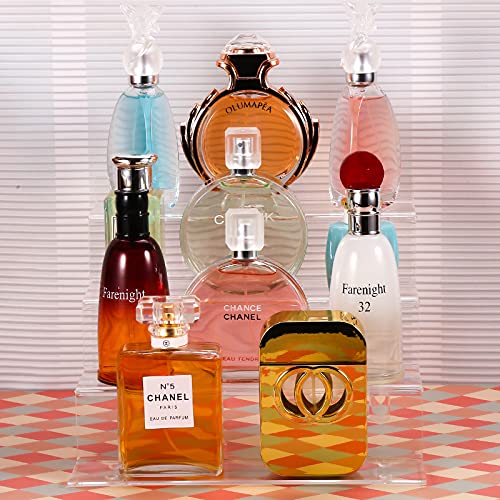 image for bigantss 9 Inch Acrylic Shelf for Perfume Organizer, 4 Tier Funko POP 