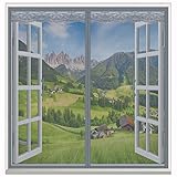 🐝【FACILE À INSTALLER】: Venez avec un long ruban de fixation et un paquet de broches qui peuvent vous aider à installer la moustiquaire en quelques minutes; Les broches la rendront plus stable (pas besoin de percer la fenêtre ou d'outils).