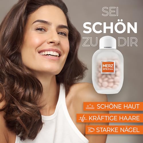 Merz Spezial Haut Haare Nägel Dragees - 3 x 120 Dragees - Nahrungsergänzungsmittel mit 13 Mikro-Nährstoffen für strahlende Haut, glänzendes Haar und feste Fingernägel