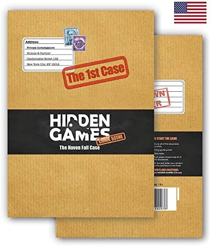 Hidden Games Crime Scene - The 1st Case - The New Haven CASE - USA - Realistic Crime Scene Game, exciting Detective Game, Murder Mystery Game