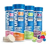 Nuun Sport: Electrolyte Drink Tablets, Box of 4 Tubes (40 servings), Citrus Berry Flavour Mix, Electrolyte Hydration Supplement