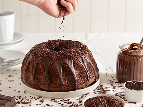 Chocolate Sprinkles - Bulk 2.2 Lb Resealable Container - Ice Cream Jimmies - Brown Sprinkle Dessert Toppings For Baking, Cookies, Cupcakes And More #TOP4