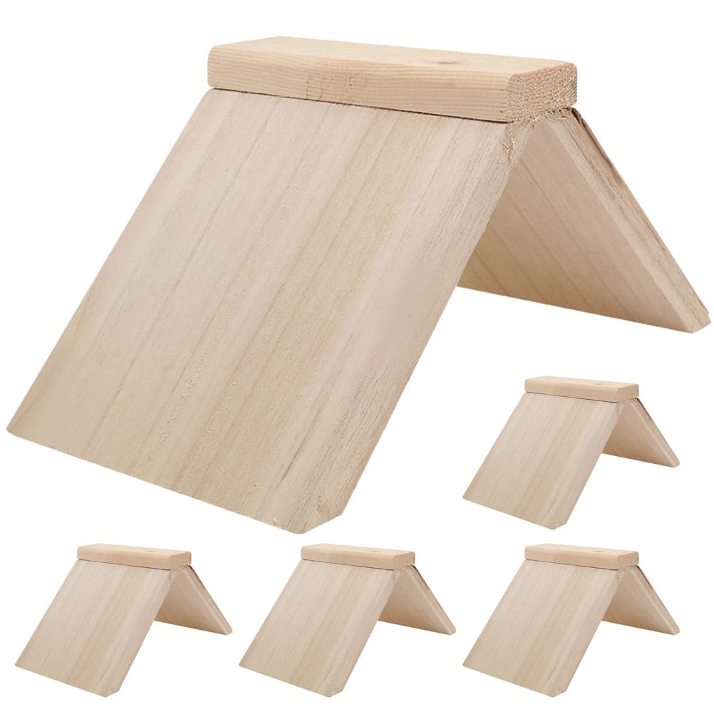 Happyyami 5Pcs Solid Wood Perch for Pigeons Parrots Natural Wooden Bird Stand Roosting Bars for Birdcage Training and Resting