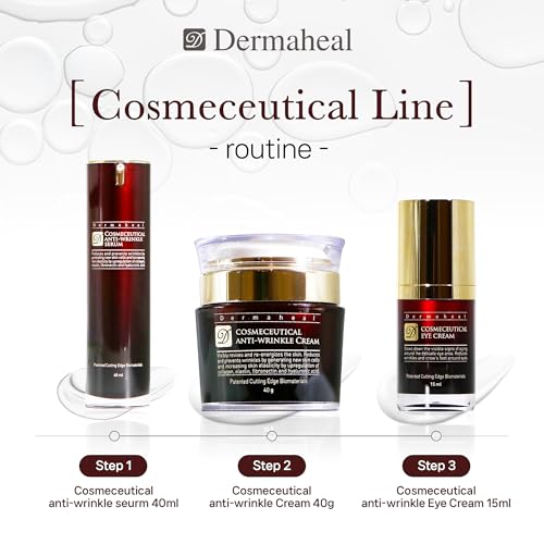 Dermaheal Anti-Wrinkle Cream Anti Aging Face Moisturizer Advanced Peptide Complex for Fine Lines Firming & Collagen Support Deep Hydration Day & Night Care for Mature Skin 1.41 oz