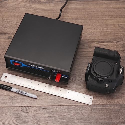 Pyle Universal Compact Bench Power Supply - 30 Amp Regulated Home Lab Benchtop Ac-To-Dc Converter W/ 13.8 Volt Dc 115/230V Ac Switchable, Screw Type Terminals, Cooling Fan - Pyle Psv300 #TOP6