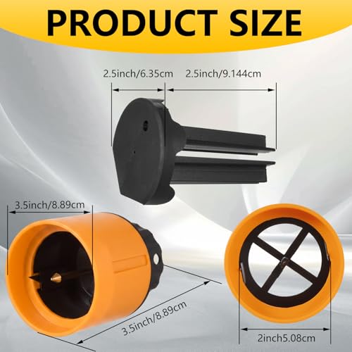 Image of Remerry 2 Pcs Chemical Jug Seal Cutter, Eas Cut Seal Remover Opener, Orange