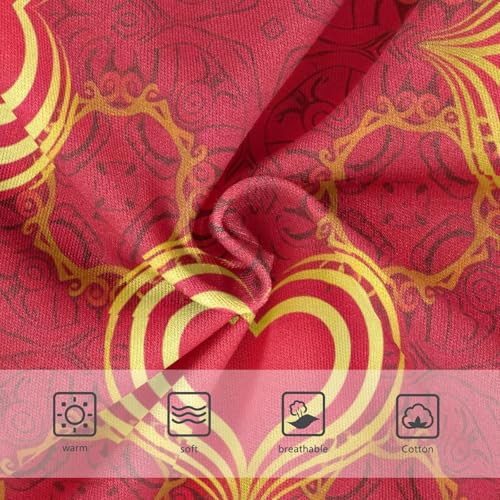 Toddler Underwear Floral 2t Cotton Little Girl Panties Personalized Underpants Briefs Red Hearts Gold3