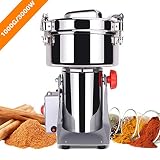 TOPQSC Stainless Steel Electric High-Speed Grain Grinder Mill Family Medicial Po...