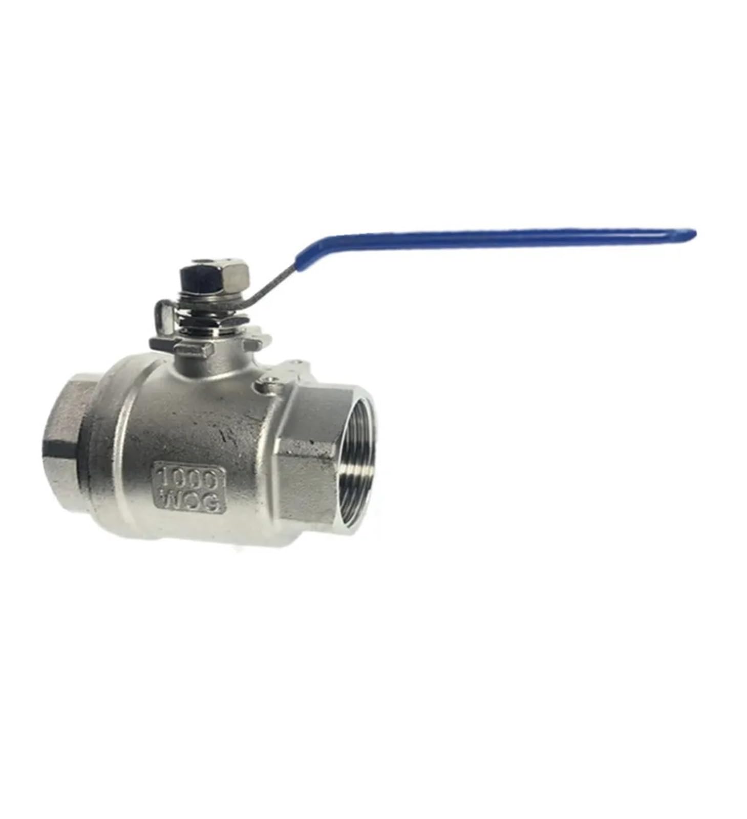 1 PCS hembra recta dos piezas puertos completos válvula de bola de acero inoxidable 304(DN40)