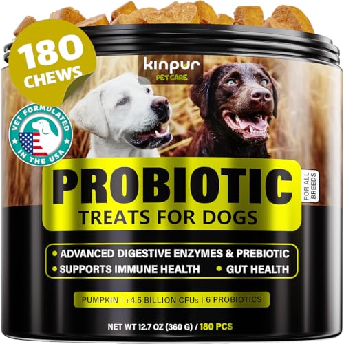 Probiotics Chews for Dogs w/Digestive Enzymes - Dog Probiotics to...