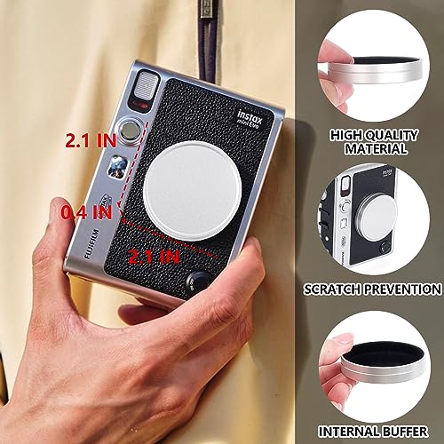 WOGOZAN Accessories Kit for Fujifilm Instax Mini EVO Instax Camera, Including Mini EVO Clear Case, Lens Cap, Adjustable Black Strap, Mini Photo Album, Screen Protector, DIY Sticker (No Camera) by WOGOZAN - Image 3