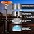 WDERNI Outdoor Patio Heater Propane Heater - Tall Standing Hammered Finish Garden Outdoor Heater Propane Standing LP 48,000BTU CSA Certified Gas Steel w/Heater Cover Pulley Accessories, Bronze