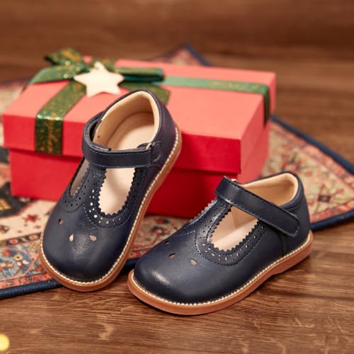Image of GINFIVE Toddler Girls Mary Jane School Oxford Dress Flat Shoes for Wedding