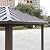 FEMICON 6x8 FT Outdoor Metal Hardtop Gazebo - Permanent BBQ Pavilion with Shelves, Durable Aluminum Frame, Dark Brown
