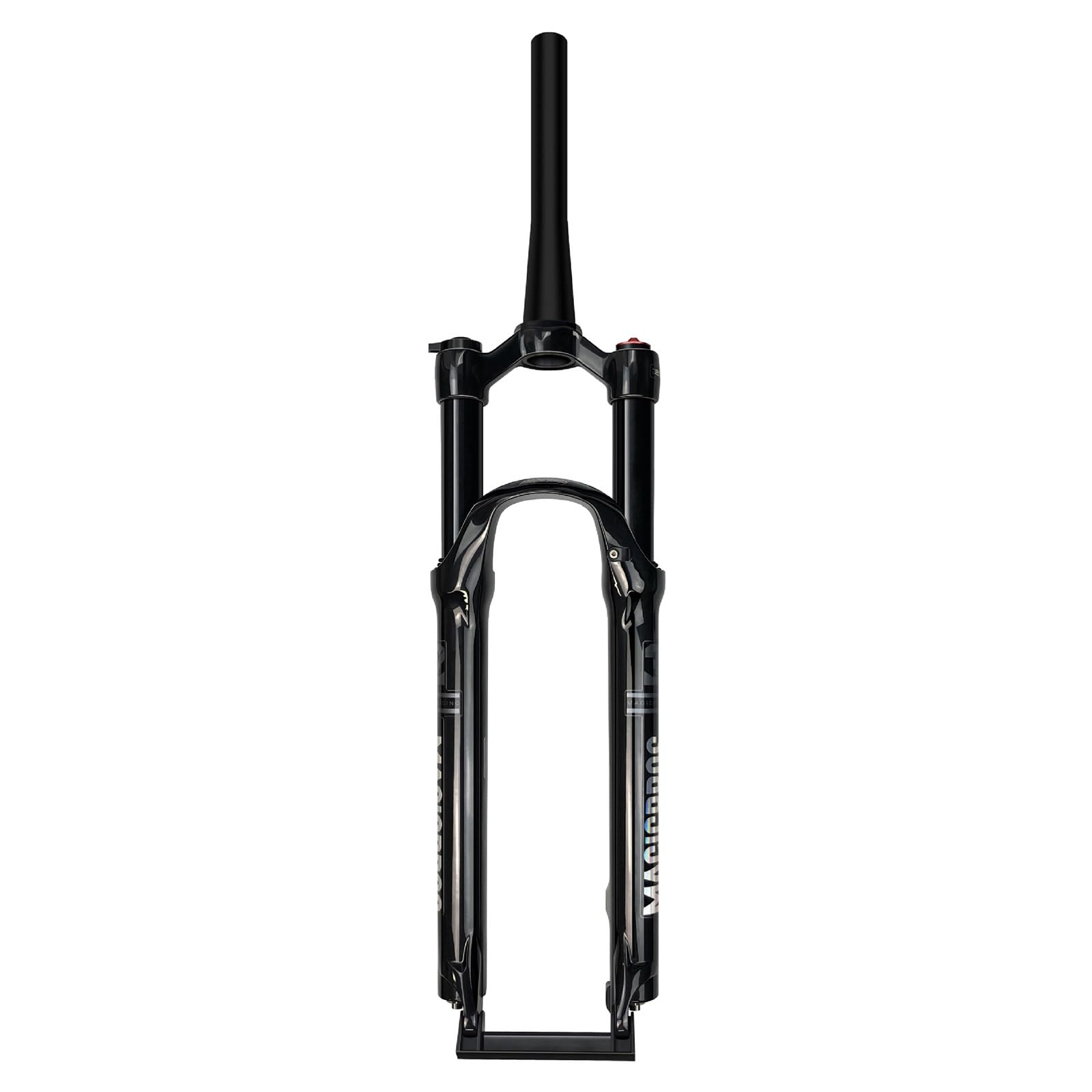 WIQUYBML Mountain Bikes Suspension Air Fork 26 27.5 29inch 1-1/8" Straight/tapered Bike Forks 120mm Travel 9 * 100mm Quick Release Disc Brake Front Manual/Remote(Tapered-manual,BLACK27.5)
