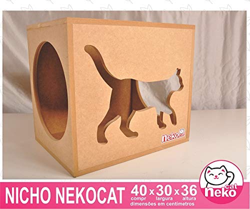 Kit 02 Nichos Gatos + 04 Prateleiras+ 02 Arranhadores - Cj 08 pçs