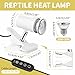 GOZILLA Reptile Heat Lamp, Turtle Lamp with 360°Rotatable Timing & Dimming Cycle Timer, 25W+50W UVA/UVB Reptile Light Bulbs for Reptile and Amphibian Tanks, Terrariums and Cages.(White)