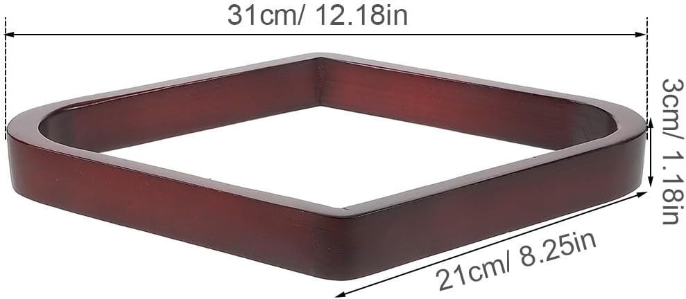 Wooden Triangle Pool Table Rack for Billiard Balls with Elegant Wood Design, Versatile Nineball Setup, and Effortless Ball Placement, for Home Entertainment and Leisure Venues