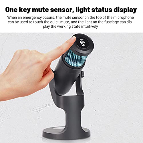 RGB-USB-Kondensatormikrofon, einstellbares USB-Mikrofon für PC, PS5, Mac usw, Anti-Vibrations-Kondensatormikrofon mit… – Bild 4