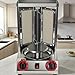 XHINBWYEK Shawarma Grill Machine Oven Rotisserie Kebab Turkey Machine, trompo para tacos al pastor，Automatic Rotation, 2 Propane Controls Up to 750°F/400℃,Vertical Skewers, Stainless Steel 110V