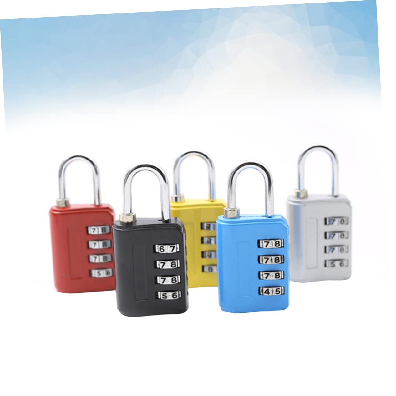 SHERCHPRY 15pièces Cadenas à Chiffres Alliage De Lot De Verrouillage Sécurisé Pour Valises à Et Casiers Couleurs Assorties