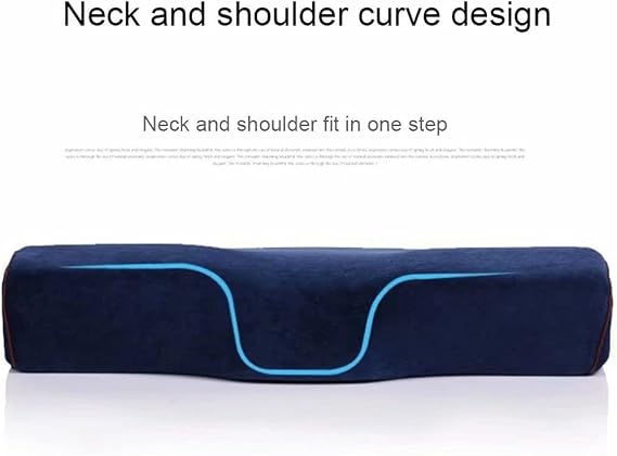 Orthopedic Cervical Pillow - Ergonomic Memory Foam, Hypoallergenic, Washable Pillowcase for Neck Pain Relief