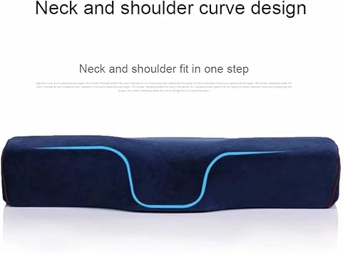Orthopedic Cervical Pillow - Ergonomic Memory Foam, Hypoallergenic, Washable Pillowcase for Neck Pain Relief