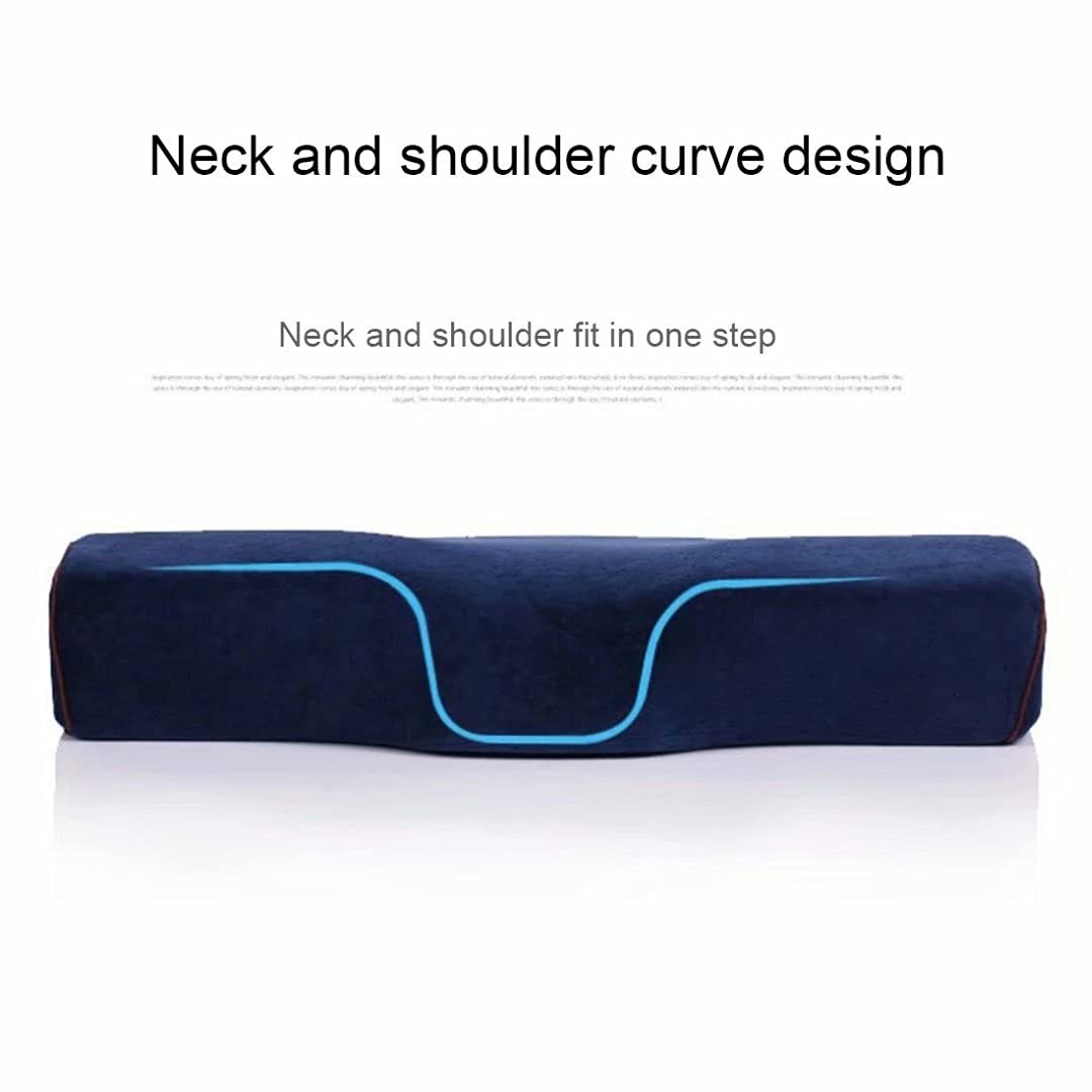 Cuscino Cervicale Memory Foam Ergonomic - Altezza Regolabile, Federa Traspirante, Antidolore