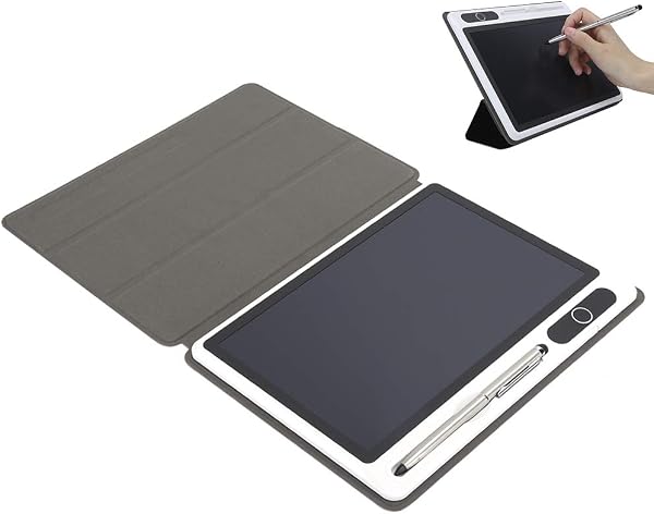 Bloc de notas electrónico Protable Bloc de notas electrónico Tableta LCD Almohadilla de dibujo Suministros comerciales Herramienta de pintura a mano(black) - 3