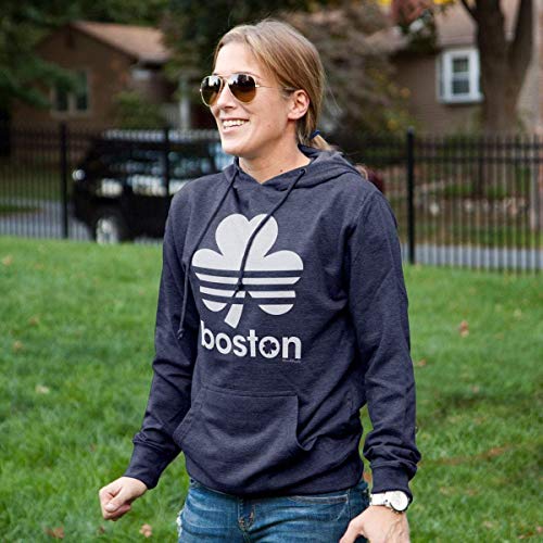 Chowdaheadz Boston Shamrock Retro Hoodie – Unisex Pullover Sweatshirt Soft Cotton Blend3