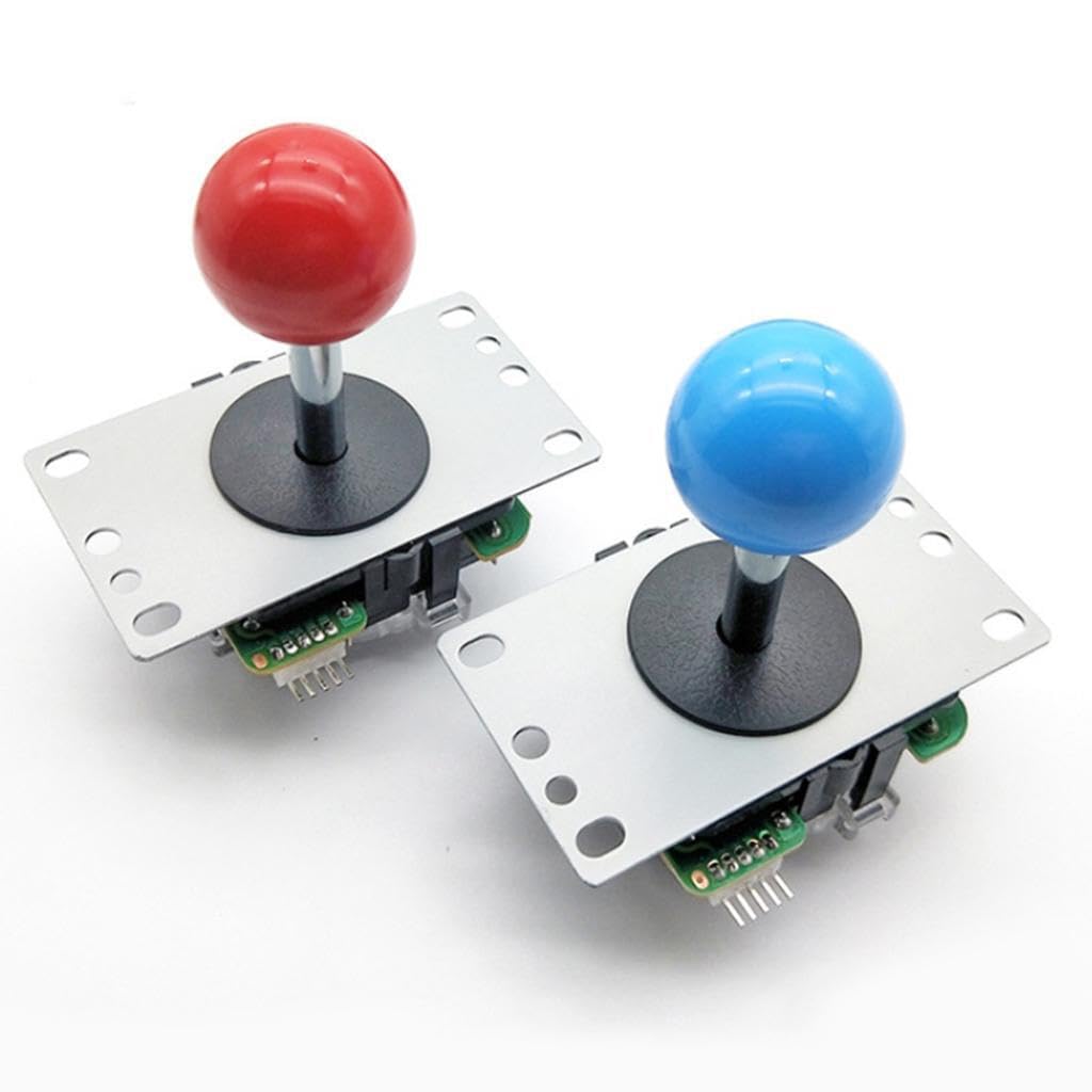 CYDZSRA Kit de botones y joystick arcade para máquina de juegos con placa USB para 2 jugadores, kit de botones y joystick arcade para Android.