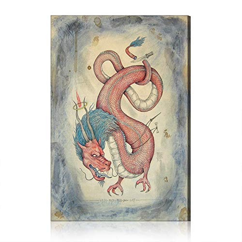 Impression sur toile dragon condamné : la solution pour un mur vide et moderne