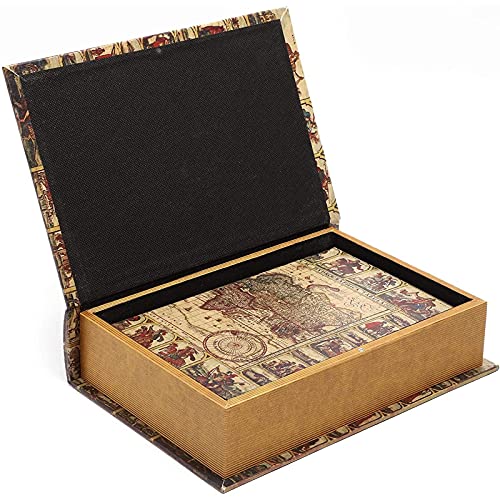 Juvale Fake Books Set, Decorative Books With Secret Compartment In Map Design (3-Piece) #TOP1