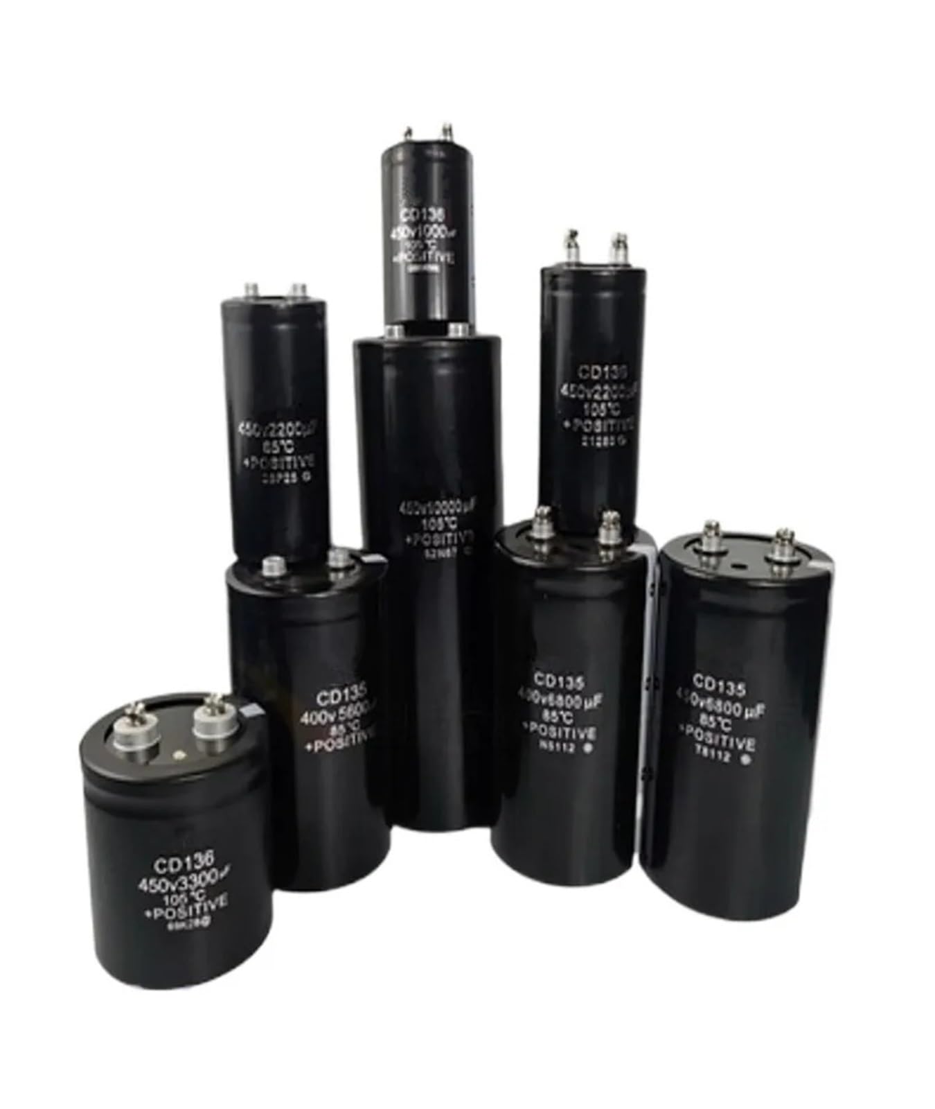 BALYDLUL 1pcs 400V 450V Electrolytic Capacitor 1000UF 1800UF 2200UF 2700UF 3300UF 3900UF 4700UF 5600UF 6300UF 6800UF 8200UF 10000UF Screw Feet(400V5600UF)